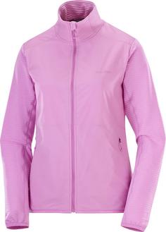 Salomon ESSENTIAL LIGHTWARM HYBRID Fleecejacke Damen cyclamen