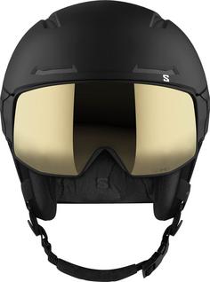 Rückansicht von Salomon DRIVER PRO Sigma Mips Skihelm black