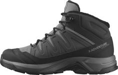 Rückansicht von Salomon X-ADVENTURE COLDRUSH WP Winterschuhe Damen castlerock-black-phantom