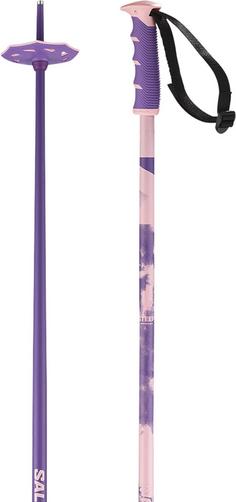 Rückansicht von Salomon STEEP Skistock purple