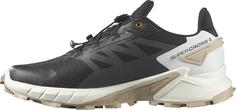 Rückansicht von Salomon SUPERCROSS 4 Trailrunning Schuhe Herren black-vanilla ice-white pepper