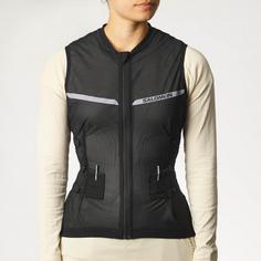 Rückansicht von Salomon FLEXCELL PRO Protektorenweste Damen black