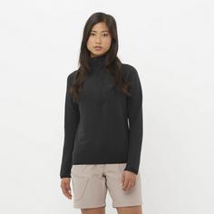 Rückansicht von Salomon ESSENTIAL LIGHTWARM Skishirt Damen deep black