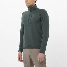 Rückansicht von Salomon ESSENTIAL LIGHTWARM Skishirt Herren green gables