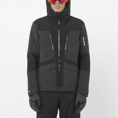 Rückansicht von Salomon SPARK Skijacke Herren deep black