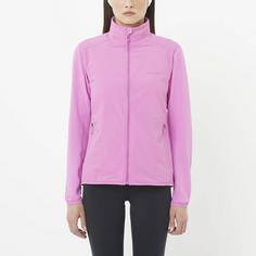 Rückansicht von Salomon ESSENTIAL LIGHTWARM HYBRID Fleecejacke Damen cyclamen