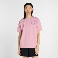 Rückansicht von NEW BALANCE T-Shirt Herren pink taffy