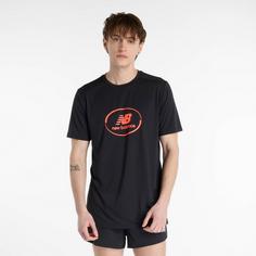 Rückansicht von NEW BALANCE Funktionsshirt Herren black