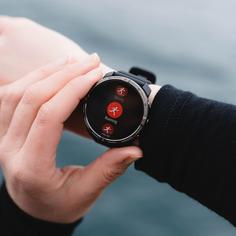 Rückansicht von Polar Grit X2 Sportuhr black