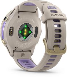 Rückansicht von Garmin Forerunner 970 Sportuhr gray-softgold