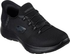 Skechers Summits Sneaker Damen black mesh-gunmetal trim