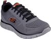 Skechers Track Sneaker Herren - charcoal mesh-synthetic-orange trim