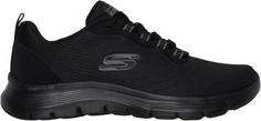 Rückansicht von Skechers Flex Appeal 5.0 Sneaker Damen black mesh-gray trim