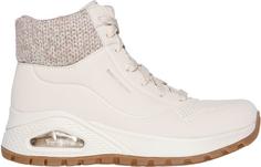 Rückansicht von Skechers Uno Rugged Boots Damen natural duraleather