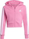 adidas ESSENTIALS Sweatjacke M&auml;dchen - pink fusion-white