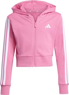 adidas ESSENTIALS Sweatjacke Kinder pink fusion-white