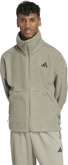 Rückansicht von adidas City Tech Kurzjacke Herren silver pebble