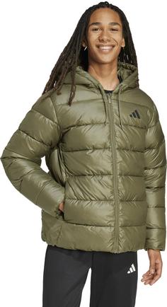 Rückansicht von adidas Essentiell Steppjacke Herren olive strata
