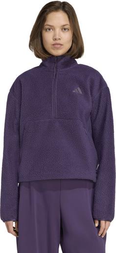 Rückansicht von adidas City Tech Sweatshirt Damen aurora plum