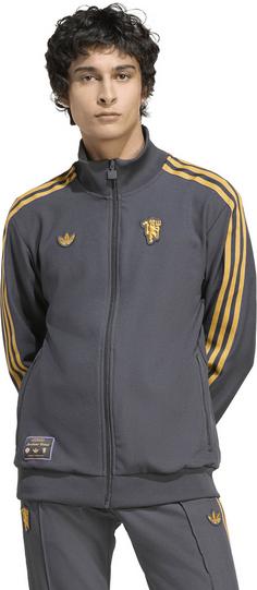Rückansicht von adidas Manchester United Icon Trainingsjacke Herren utiblk