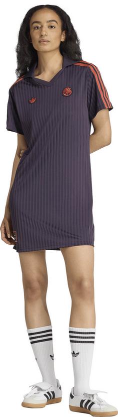 Rückansicht von adidas FC Bayern München Icon Kleid Damen aurbla