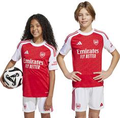 Rückansicht von adidas FC Arsenal 25-26 heim Fußballtrikot Kinder betsca-white
