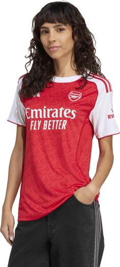 Rückansicht von adidas FC Arsenal 25-26 heim Fußballtrikot Damen betsca-white