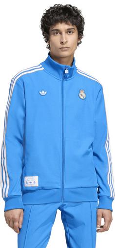 Rückansicht von adidas Real Madrid Icon Trainingsjacke Herren blubir-white