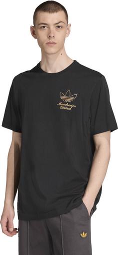 Rückansicht von adidas Manchester United Icon Fanshirt Herren black