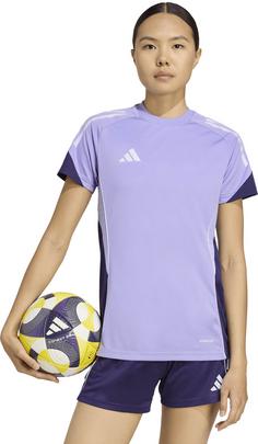 Rückansicht von adidas Tiro25 Competition Funktionsshirt Damen lpurpl