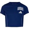 adidas TRAIN ESSENTIALS COLLEGIATE Funktionsshirt M&auml;dchen - dark blue-white