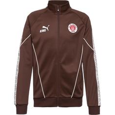 PUMA FC St. Pauli Trainingsjacke Herren espresso brown-puma white