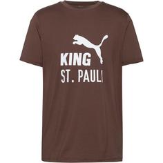 PUMA FC St. Pauli Fanshirt Herren espresso brown-puma white