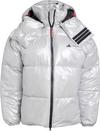 adidas Puffer Steppjacke Herren - matte silver