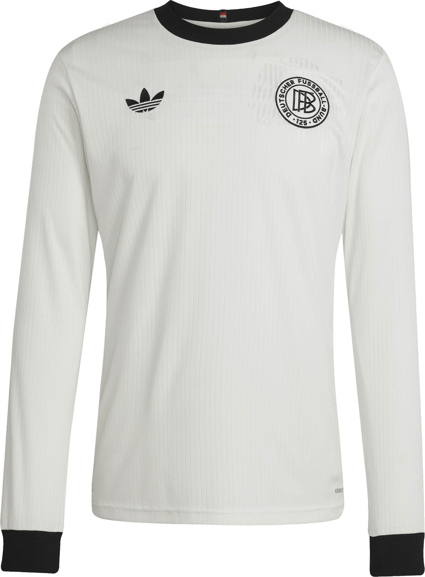adidas DFB 125 LS Teamtrikot Herren - cloud white-black