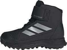 Rückansicht von adidas Terrex Snow CF CLIMAWARM Winterschuhe Kinder core black-matte silver-core black