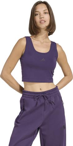 Rückansicht von adidas Tanktop Damen aurora plum-black
