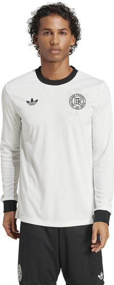 Rückansicht von adidas DFB 125 LS Fußballtrikot Herren cloud white-black