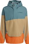 adidas XPLORIC 2.5L Hardshelljacke Herren - preloved teal-cardboard-semi impact orange