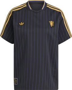 adidas Manchester United Icon Fußballtrikot Herren black