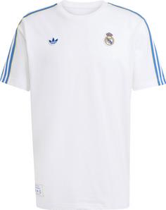 adidas Real Madrid Icon Fanshirt Herren white-blubir