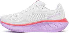 Rückansicht von Saucony RIDE 18 Laufschuhe Damen white-coral