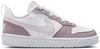 Nike COURT BOROUGH GS Sneaker Kinder - white-venice-plum fog-white
