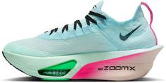 Rückansicht von Nike AIR ZOOM ALPHAFLY NEXT% 3 Laufschuhe Damen glacier blue-black-mint foam-green shock