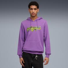 Rückansicht von PUMA Borussia Dortmund Hoodie Herren soft violet-yellow alert