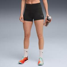 Rückansicht von PUMA Hyrox Tad Ess Tights Damen puma black