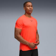 Rückansicht von PUMA Hyrox Cloudspun Funktionsshirt Herren glowing red