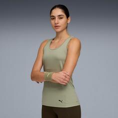 Rückansicht von PUMA Train All Day Funktionstank Damen lux army