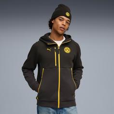 Rückansicht von PUMA Borussia Dortmund Sweatjacke Herren puma black-yellow sizzle