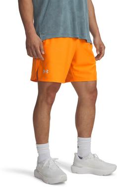 Rückansicht von Under Armour Launch 7 Laufshorts Herren orange